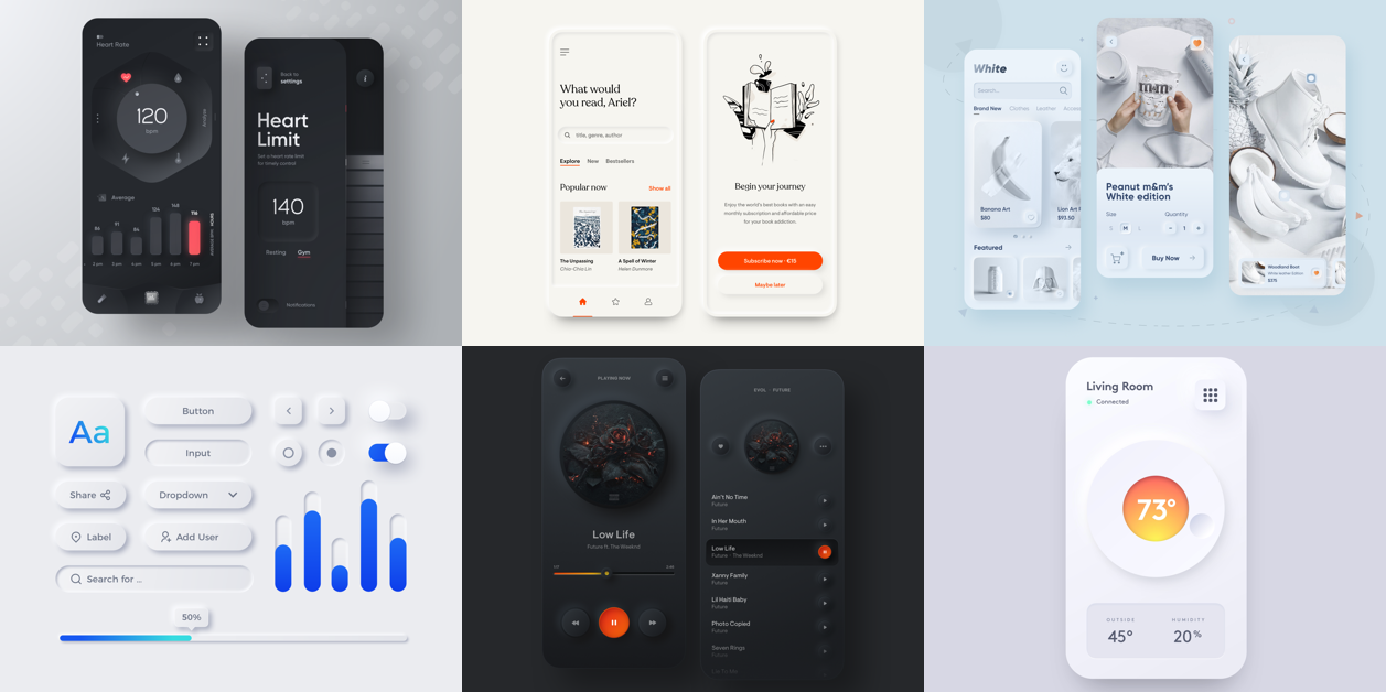 2020s new UI trend Neumorphism is here! | by Baris Ertufan | Medium