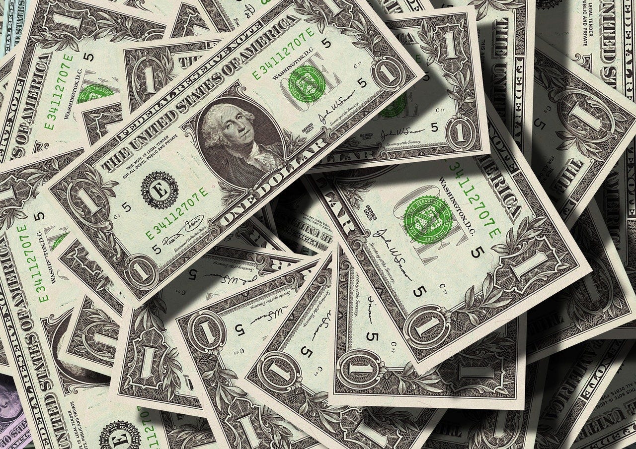 Bank notes issued by a central bank