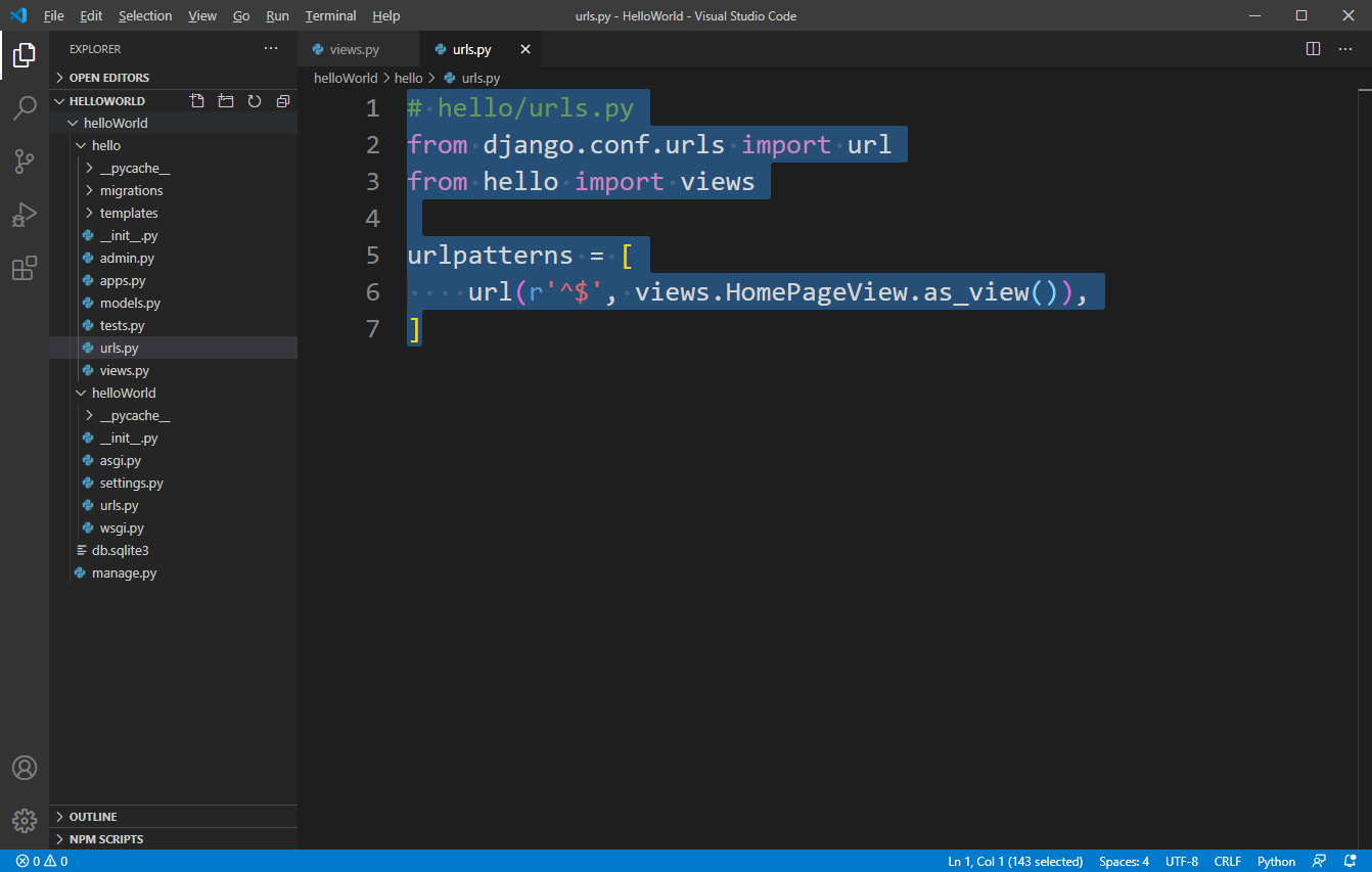 Say Hello to Python Django — My first Application | by Shahzaib Khan ...