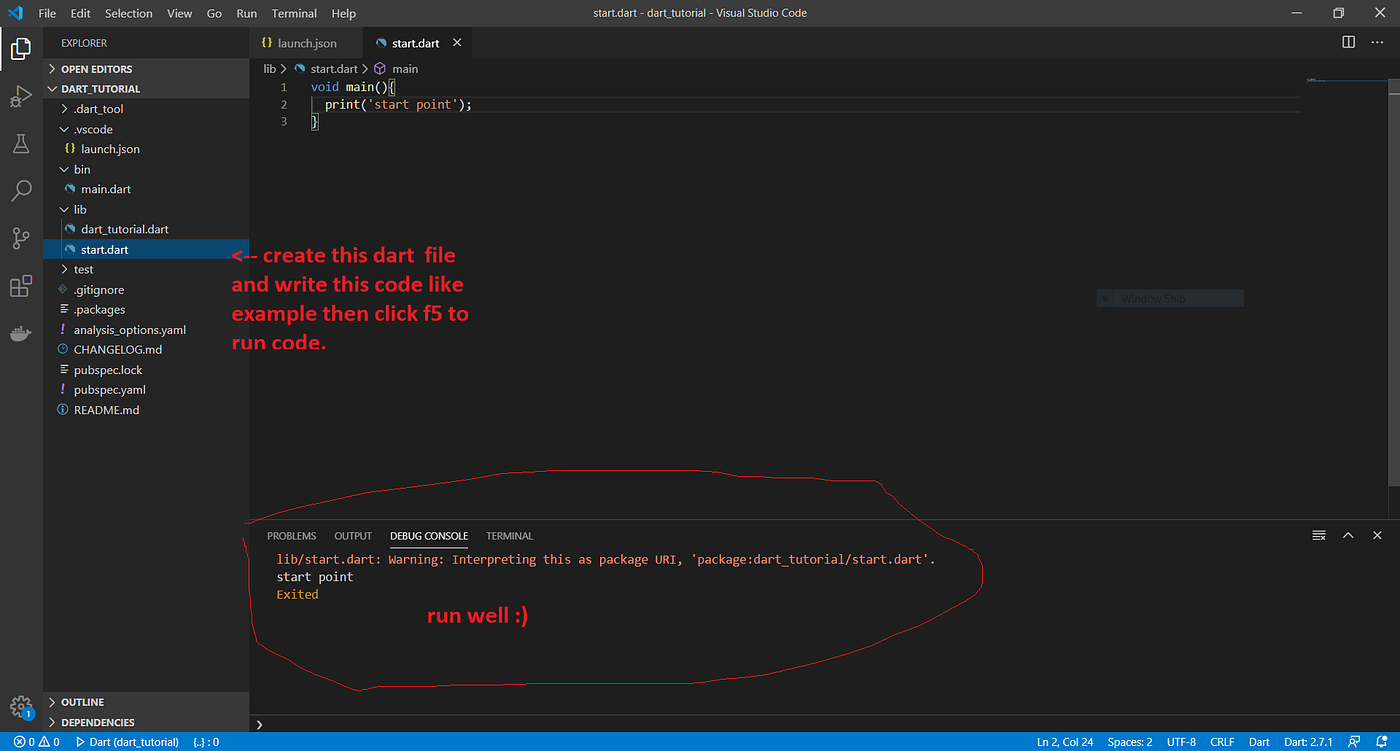 Flutter : Follow this step to change main.dart(entry point) to some ...
