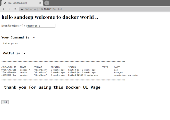 Task 7.1 Front-end Code sandeep.html This is a sample code of HTML and ...