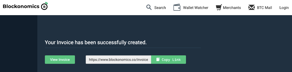 How To Create A Bitcoin Invoice Blockonomics Blog - 