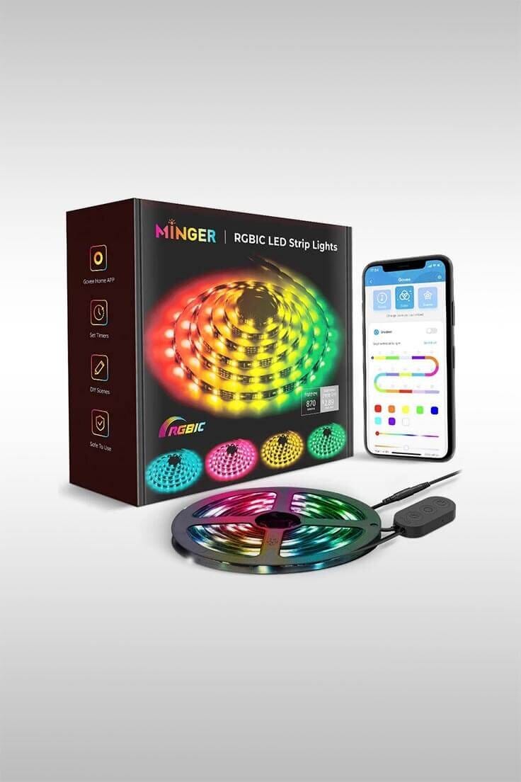 DreamColor LED Strip Lights With Smart Music Sync (H6127010) — Image Credit: Minger