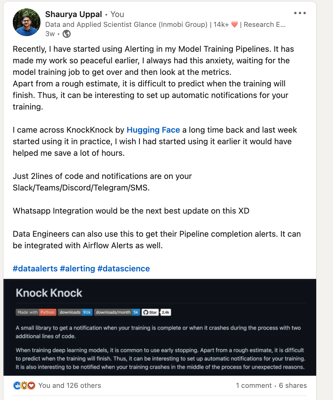 Experience with KnockKnock
