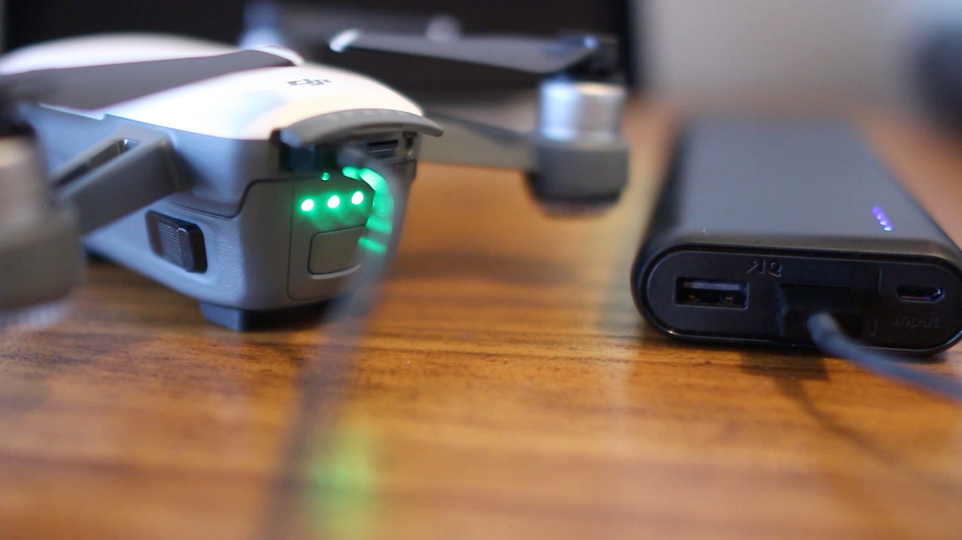 DJI Spark: Charging with USB External Battery! | by Tech We Want | Tech We  Want