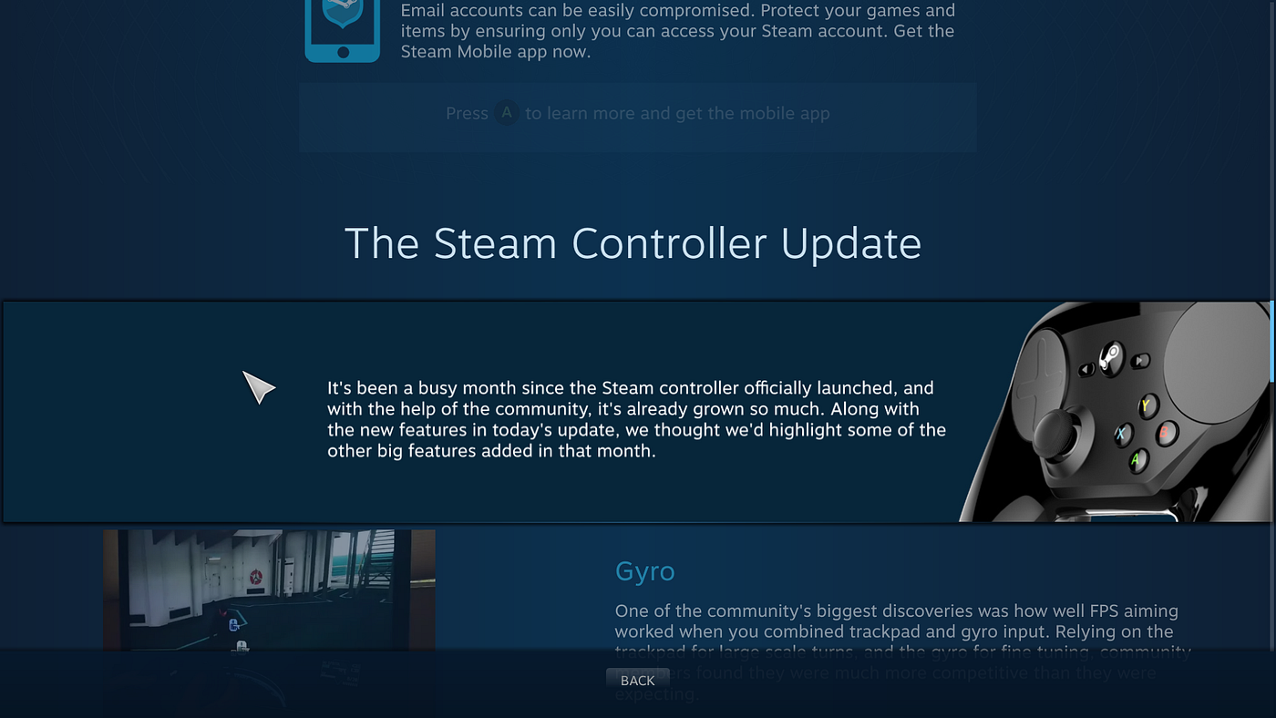 The Steam Big Picture Mode Ui Needs An Update By Alex Rowe Cube Medium The Steam Big Picture Mode Ui Needs An Update By Alex Rowe Cube Medium