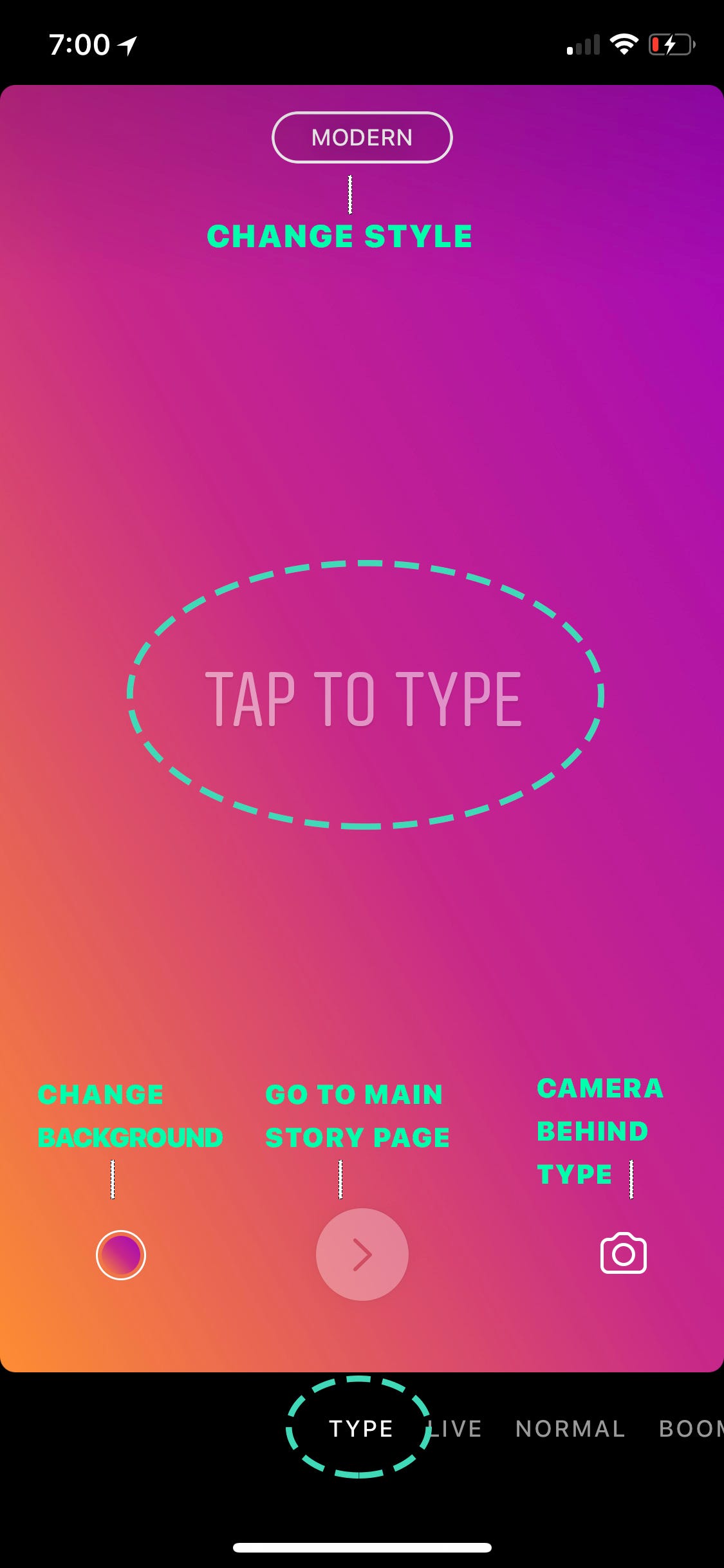 202:Instagram Stories: How to Use Type Mode | by Mike Murphy | Medium