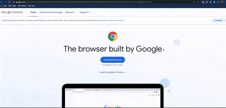 create google chrome web app
