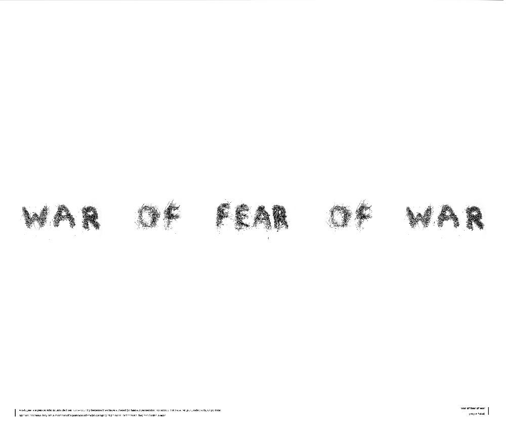 war of fear of war. I’m from a beautiful country called… by gregor