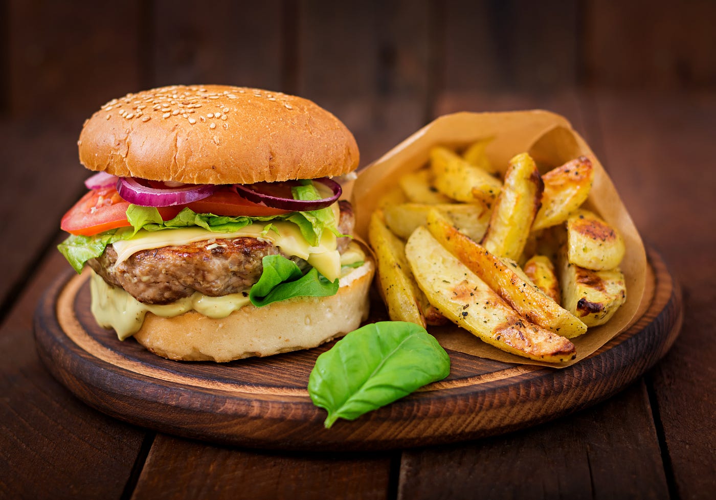 image of a burger and friends