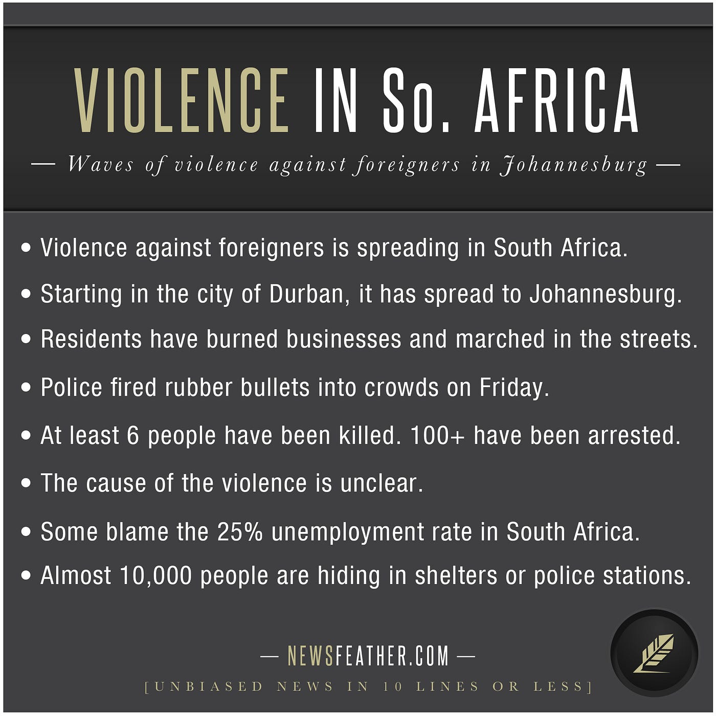 Violence in South Africa. Waves of violence against foreigners in… by