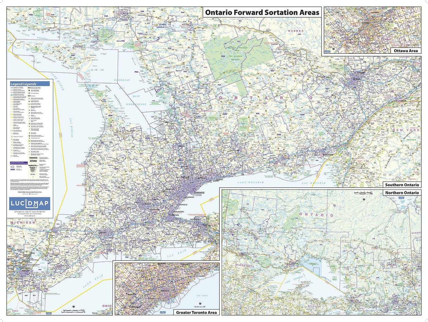 Canadian Postal Code Boundaries Postal Code Map Of Ontario [Fsa]. Take A Look At The Most Informational… |  By Maptrove Canada | Medium