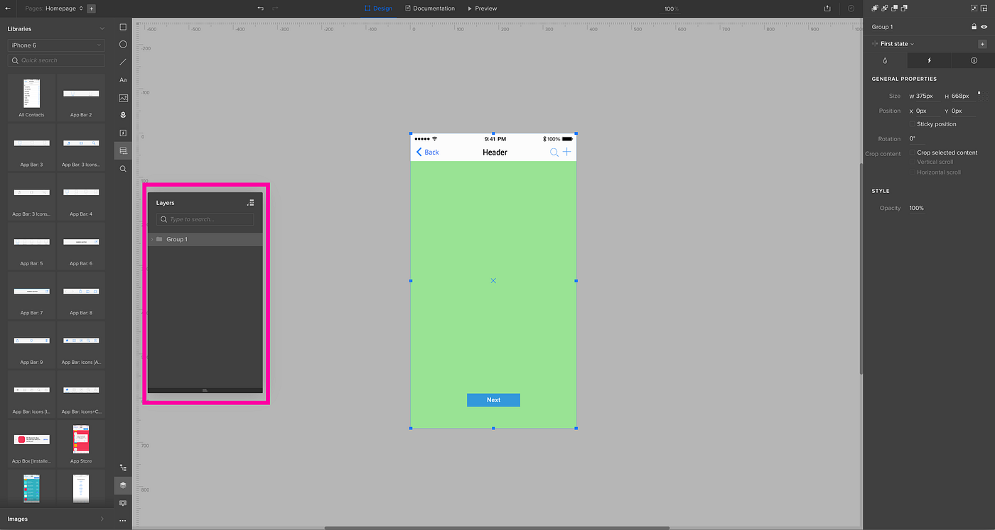 Quick and dirty start to mobile prototyping using UXPin | by Hyung Park |  Medium