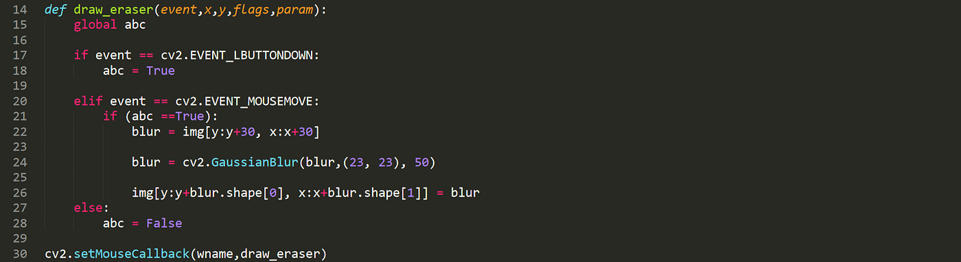 Image Blurring by Moving the Mouse Cursor — Open CV using Python | by ...