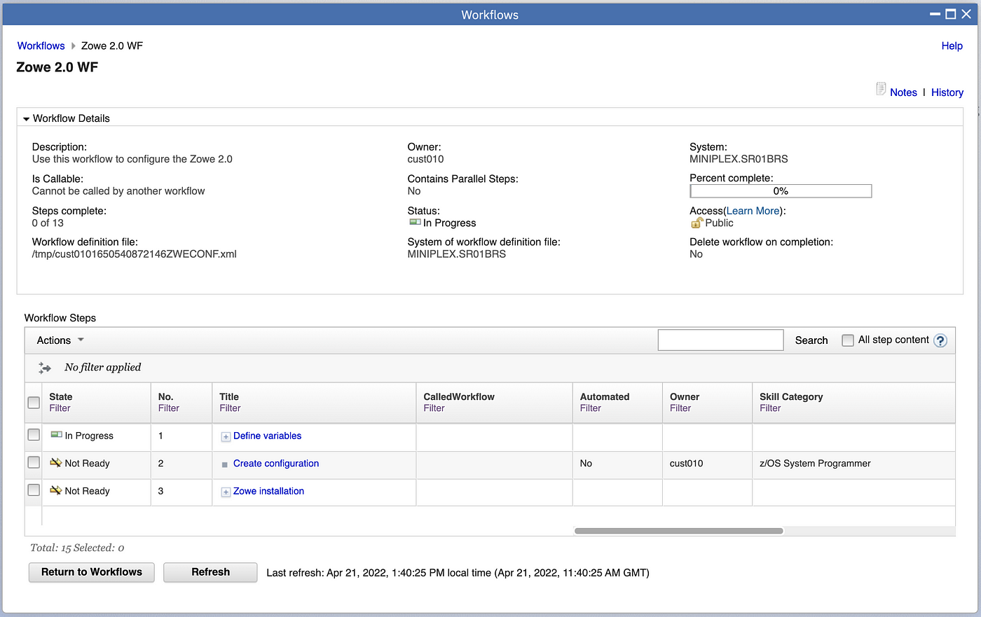 Workflow Overview