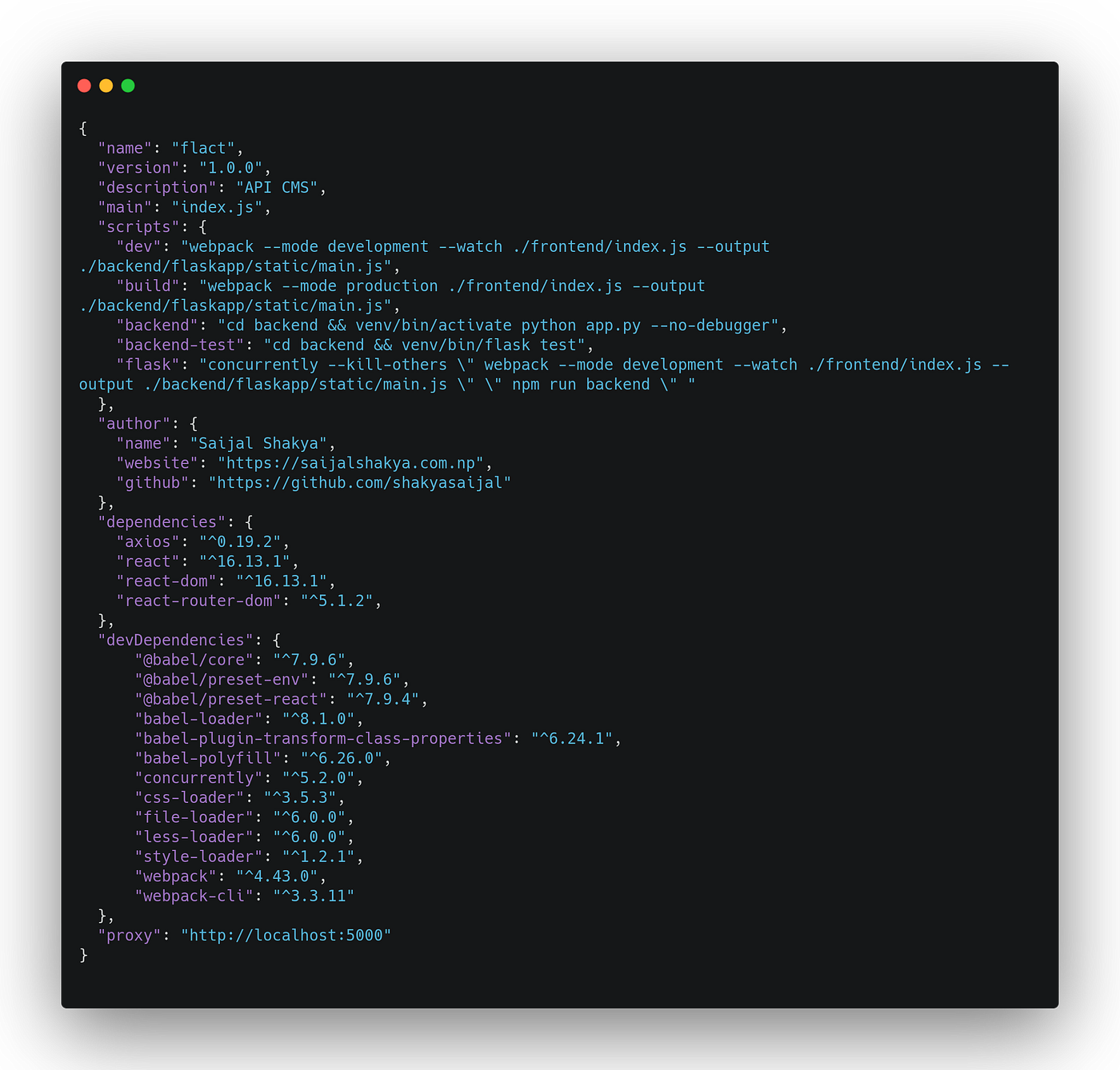 Flask and React Combo Modern Full Stack Boilerplate by Saijal Shakya