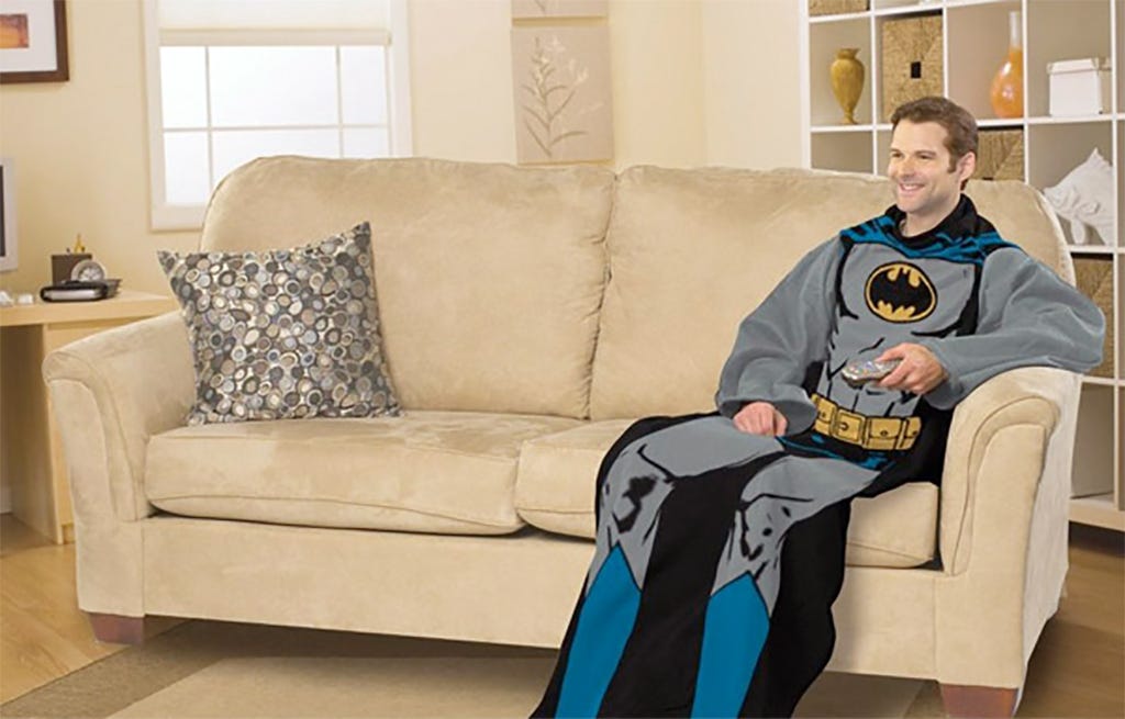 Batman Snuggie Blanket. Keep yourself warm and look like the… by