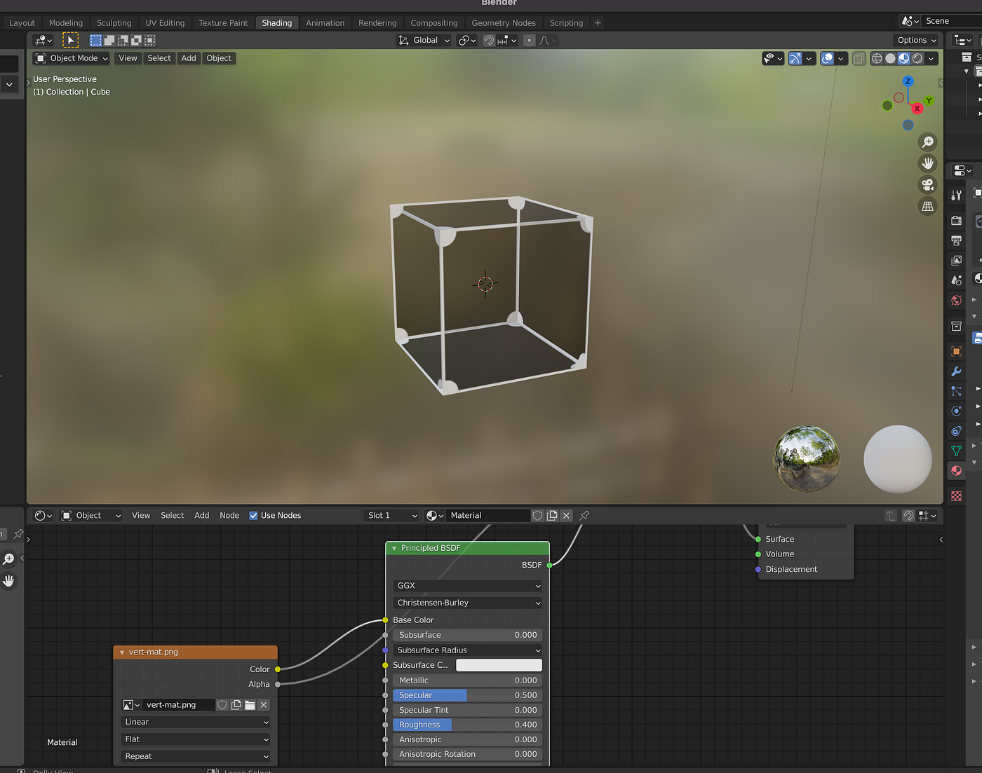 How to create a Transparent Material in Blender 3D. | by Hermes | Medium
