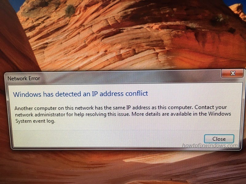 How To Resolve IP Address Conflict On Windows 10 By HowTofixwindows