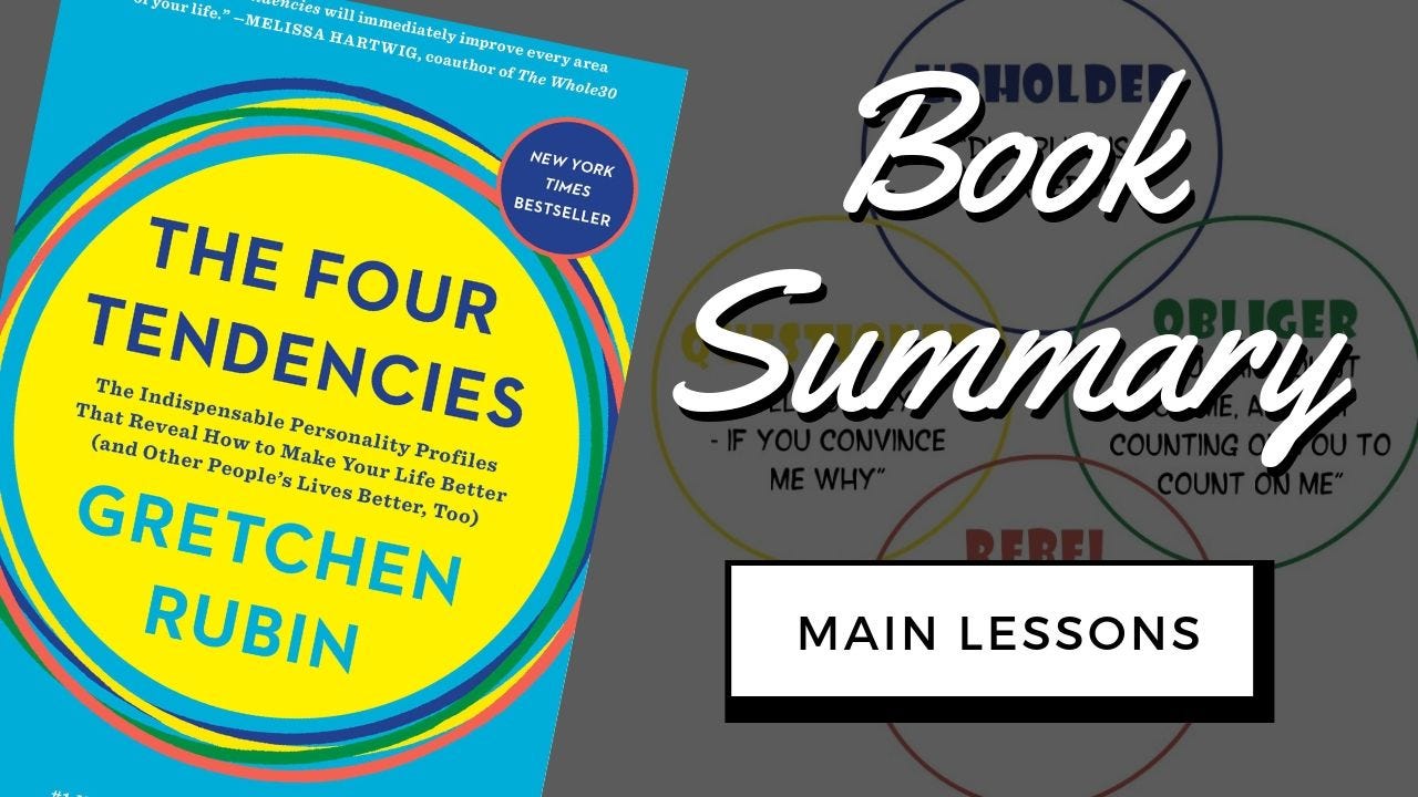 The Four Tendencies by Gretchen Rubin | Book Summary | by Sophia ...