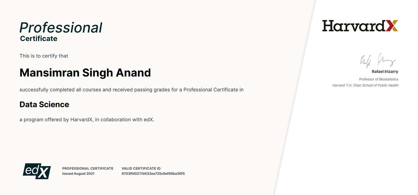 My 2 cents on “Professional Certificate in Data Science from Harvardx”  (Part 2) | by Mansimransinghanand | Medium