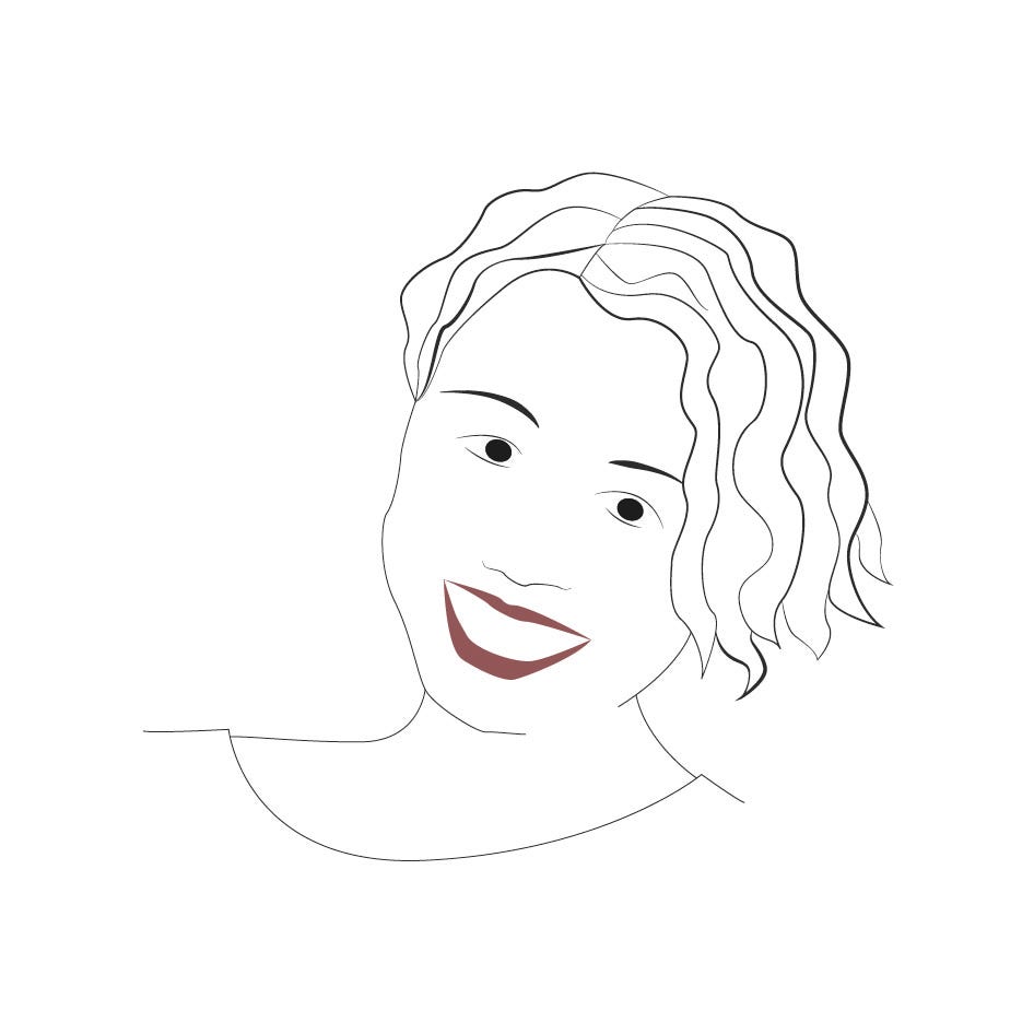 Margherita Mugnai in un disegno di Irene Ieri, 2020