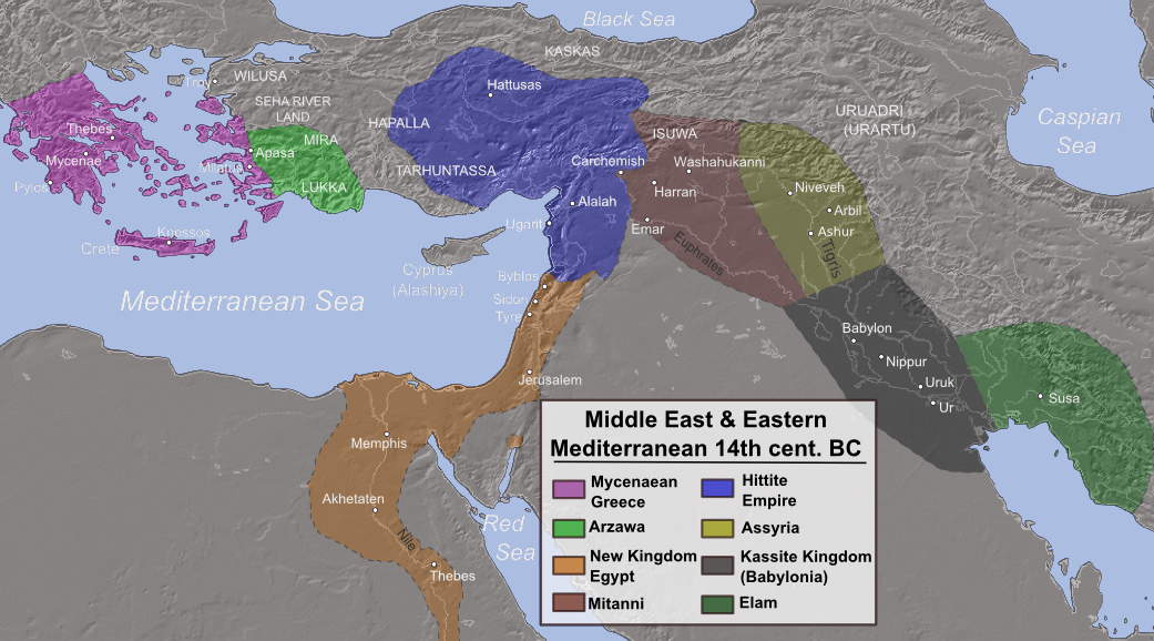 Map Of Bronze Age Civilizations What Destroyed All Of The Major Bronze Age Cities? | By Grant Piper |  History Of Yesterday