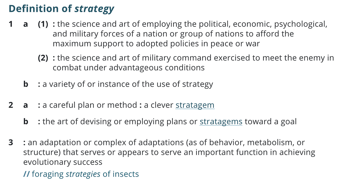 What Does strategic Mean Anyway By Ty Mark Medium