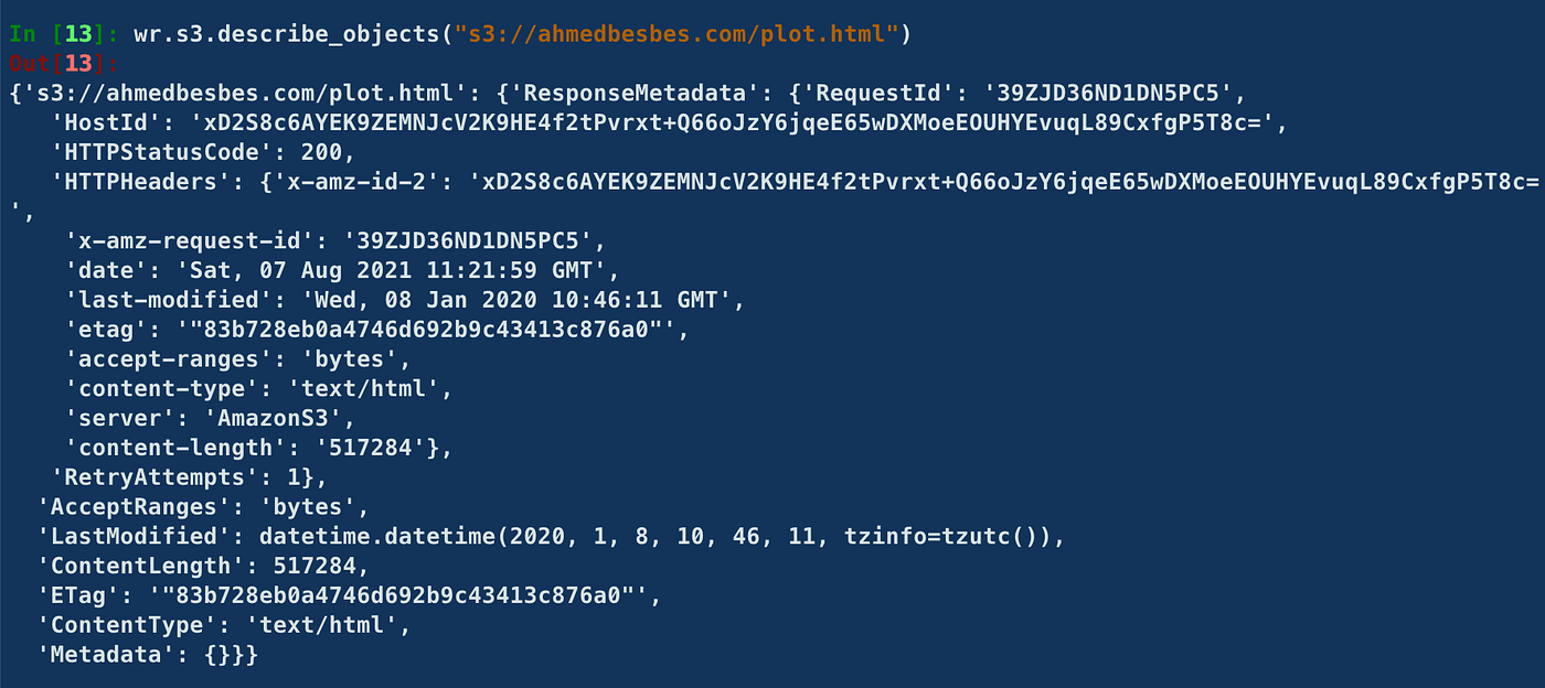 How to Easily Perform Pandas Operations on S3 With AWS Data Wrangler | by  Ahmed Besbes | Towards Data Science