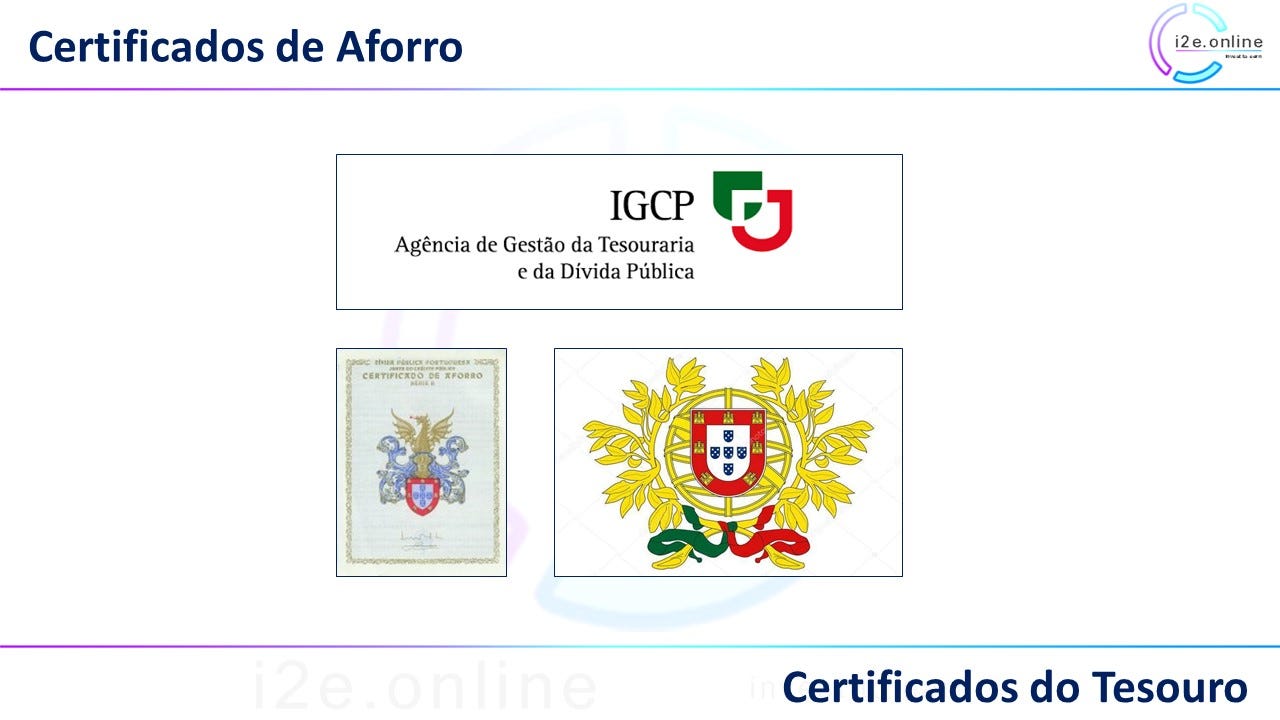 Certificados de Aforro e Certificados do Tesouro | by i2eonline | Medium