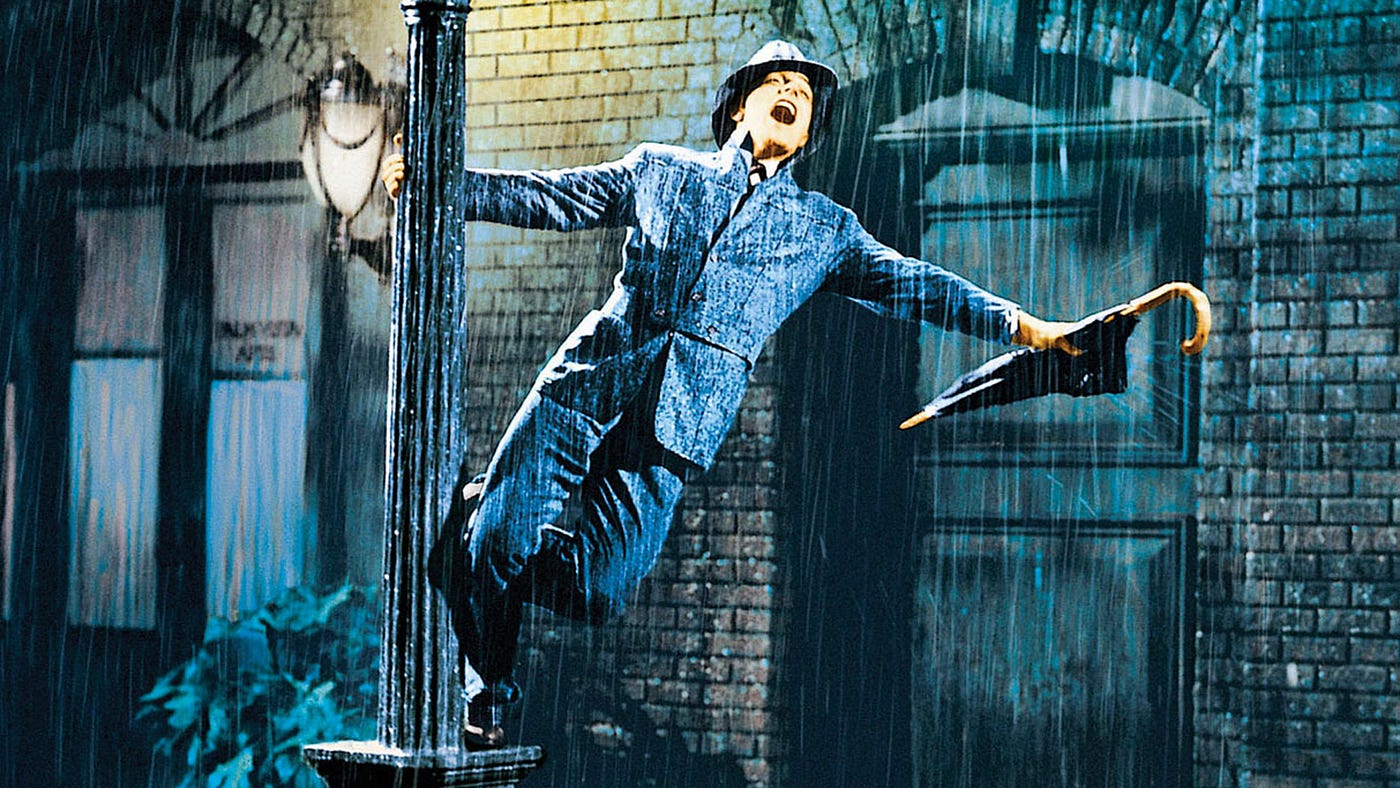 Gene Kelly in Singin' in the Rain. 