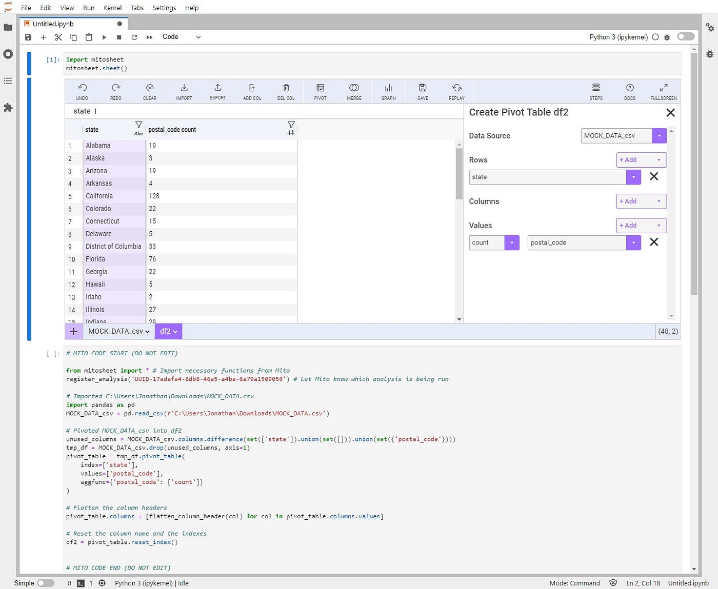 Data Science Made Easy with Mito. A simple and free spreadsheet tool | by  Jonathan Hsu | Code 85 | Medium
