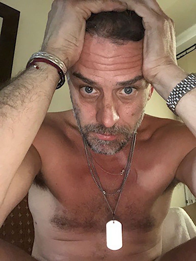 Hunter Biden in his Hotel