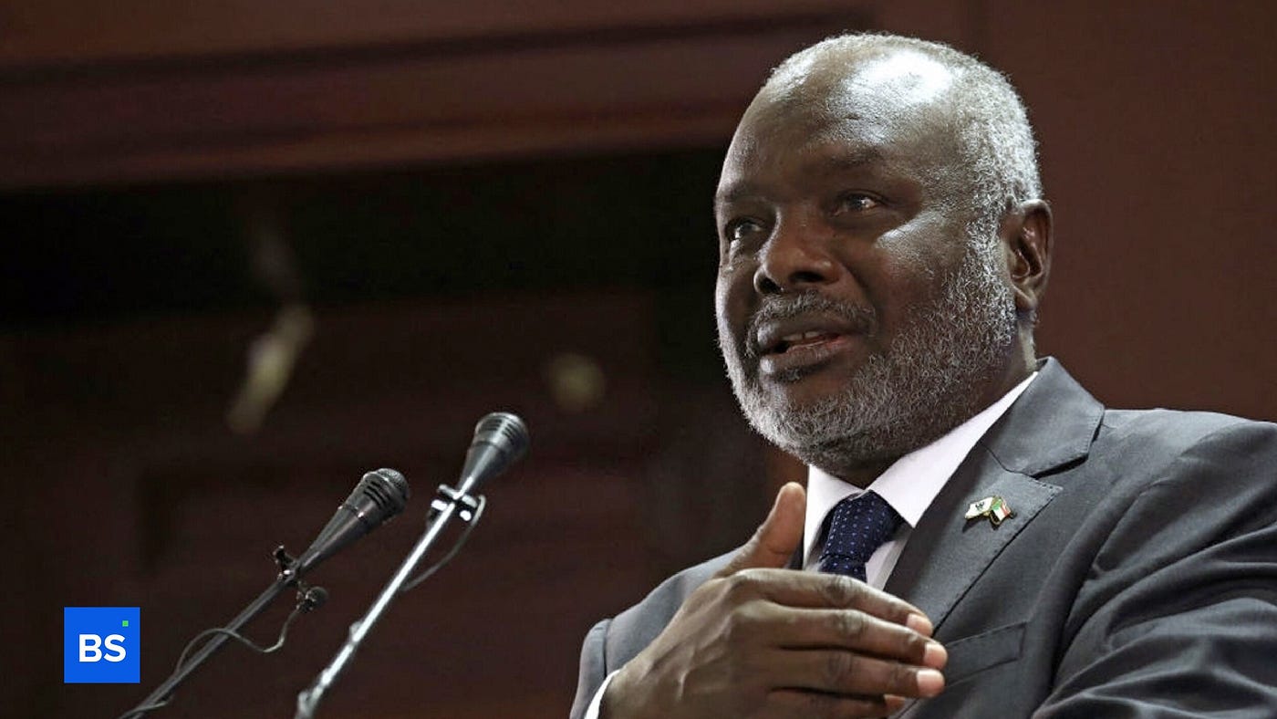 A photo of Gibril Ibrahim, Minister of Finance in Sudan
