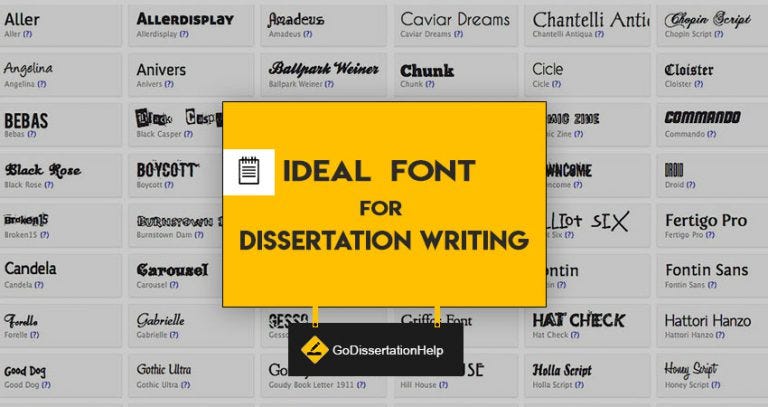 Ideal Font for Dissertation Writing | by Henry Jones | Medium