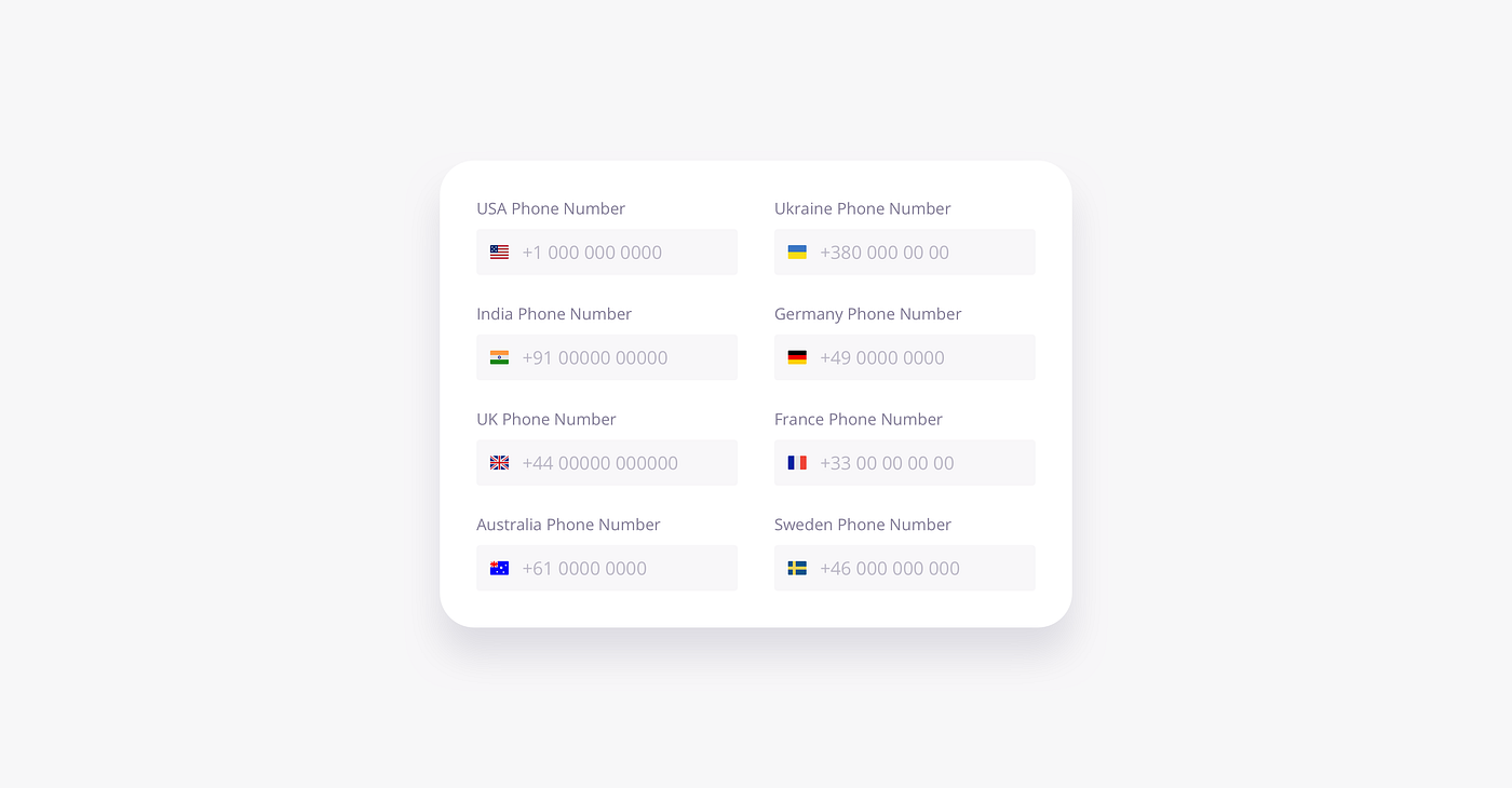 Design a Pre-Formatted Text Box for Phone Numbers and Credit Cards | by Jon  Moore | UX Power Tools | Medium
