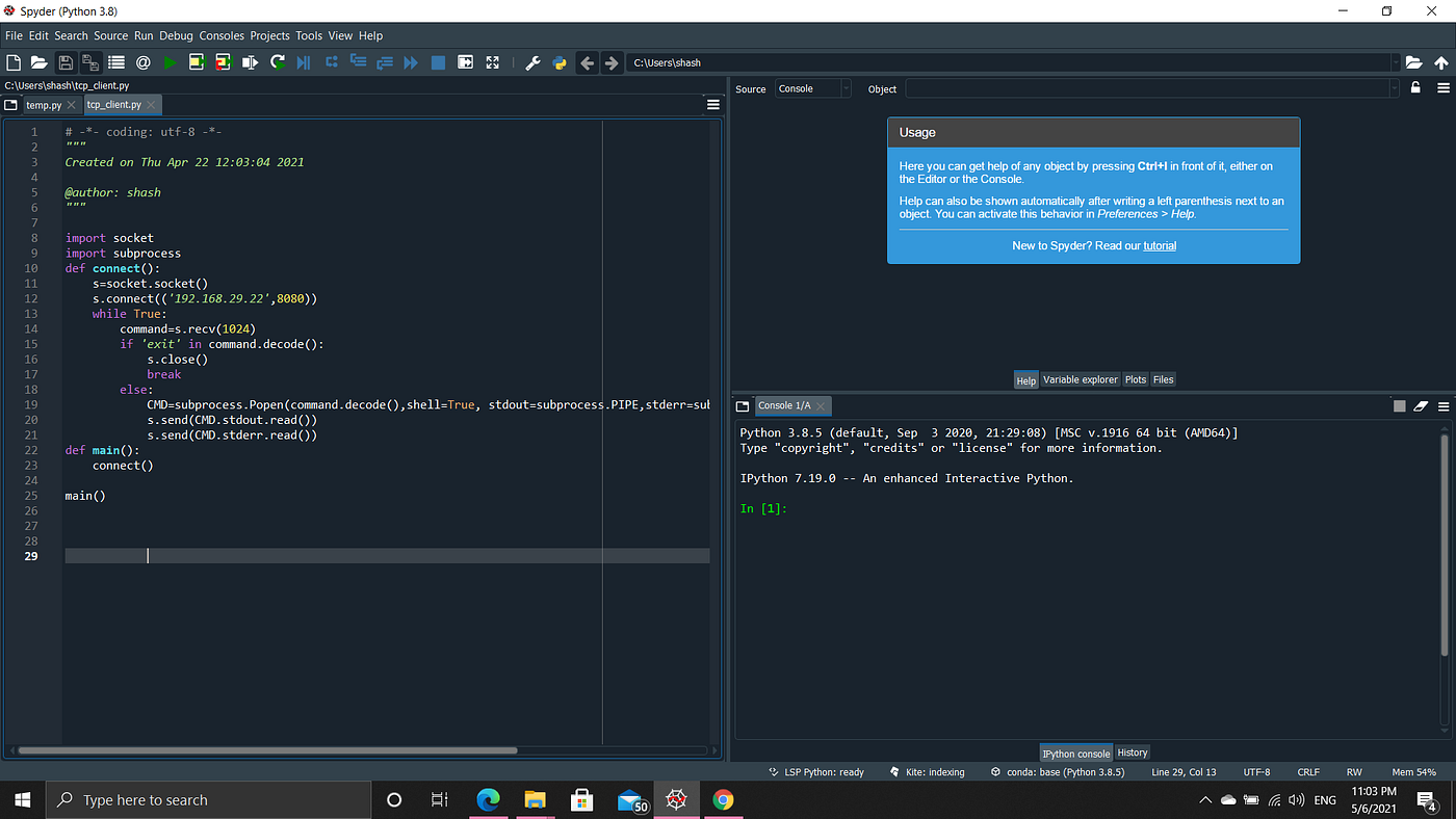 Python script for Offensive security attack | by Shashwat Saket | InfoSec  Write-ups