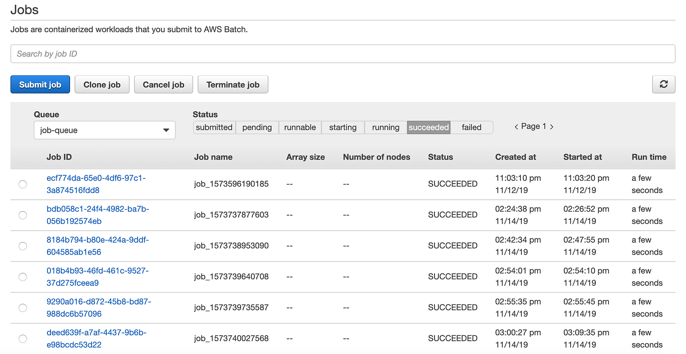 Manage Batch Jobs with AWS Batch. AWS Batch allows us to run batch