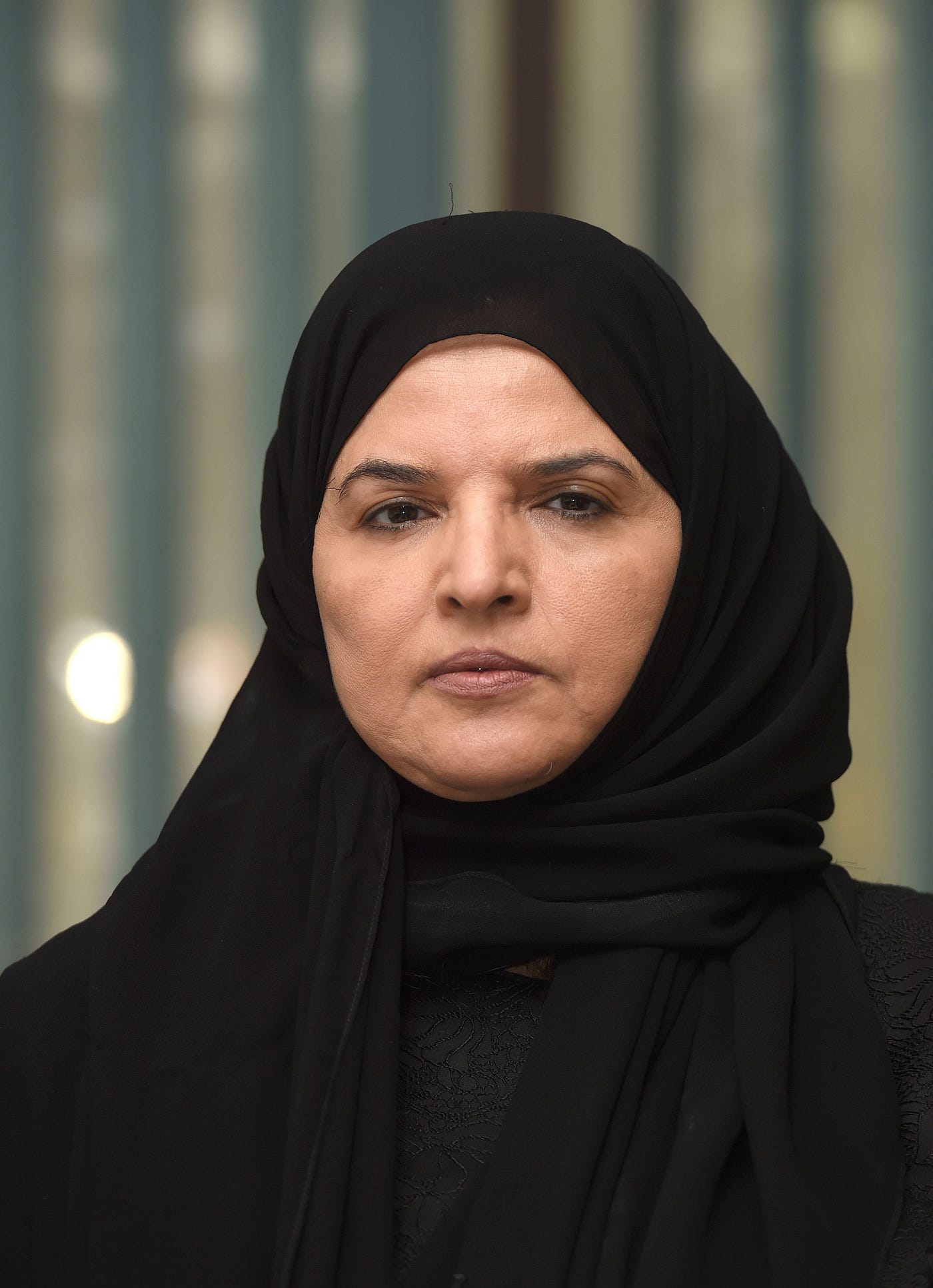 Saudi activist and campaigner Aziza al-Yousef looks on during an interview in the capital Riyadh, on September 27, 2016.