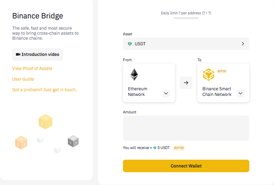 How to put crypto in a wallet from binance