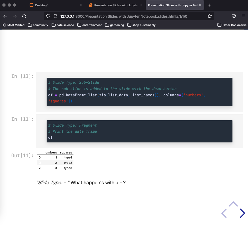5 Slides for Tips on Presentation Mode in Jupyter Notebook | by Sabi ...