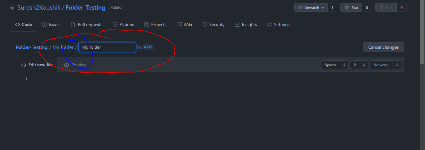 How To Create a folder in a GitHub Repository??? | by SURESH KANNA | Medium