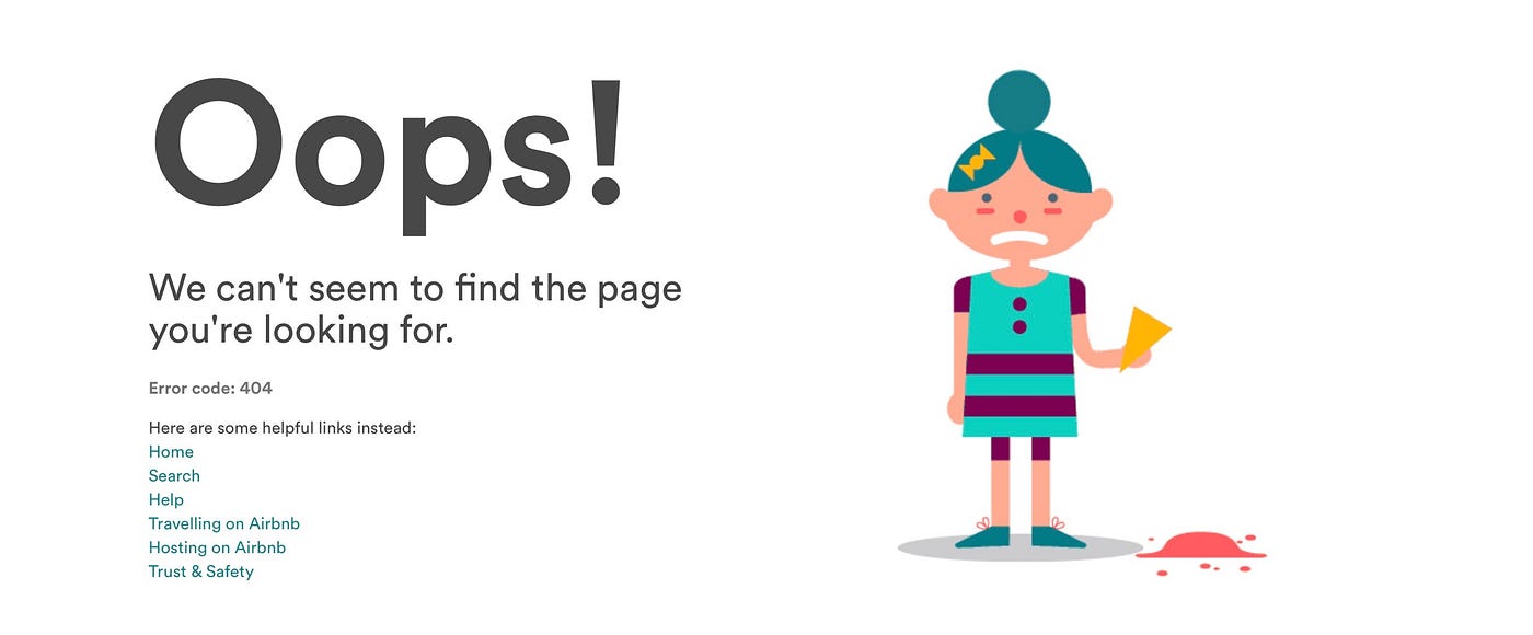 How To Create Great Error Pages As A Ux Designer I Cannot Say My Dream By Katerina Samoilis Ux Collective