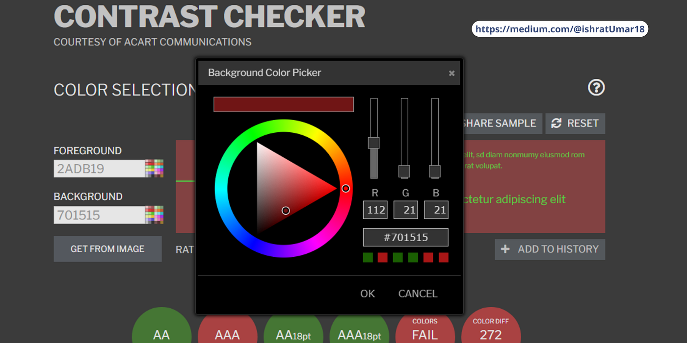 Best Colour Pickers and Contrast Checkers for graphic and web designers