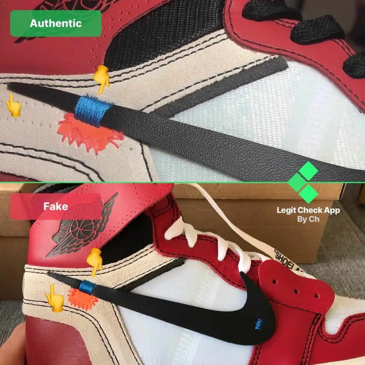 How To Spot Fake Off White Air Jordan 1 Chicago Real Vs Fake Ow Aj1 Og By Legit Check By Ch Medium How To Spot Fake Off White Air Jordan 1 Chicago Real Vs Fake Ow Aj1 Og By Legit Check By Ch Medium