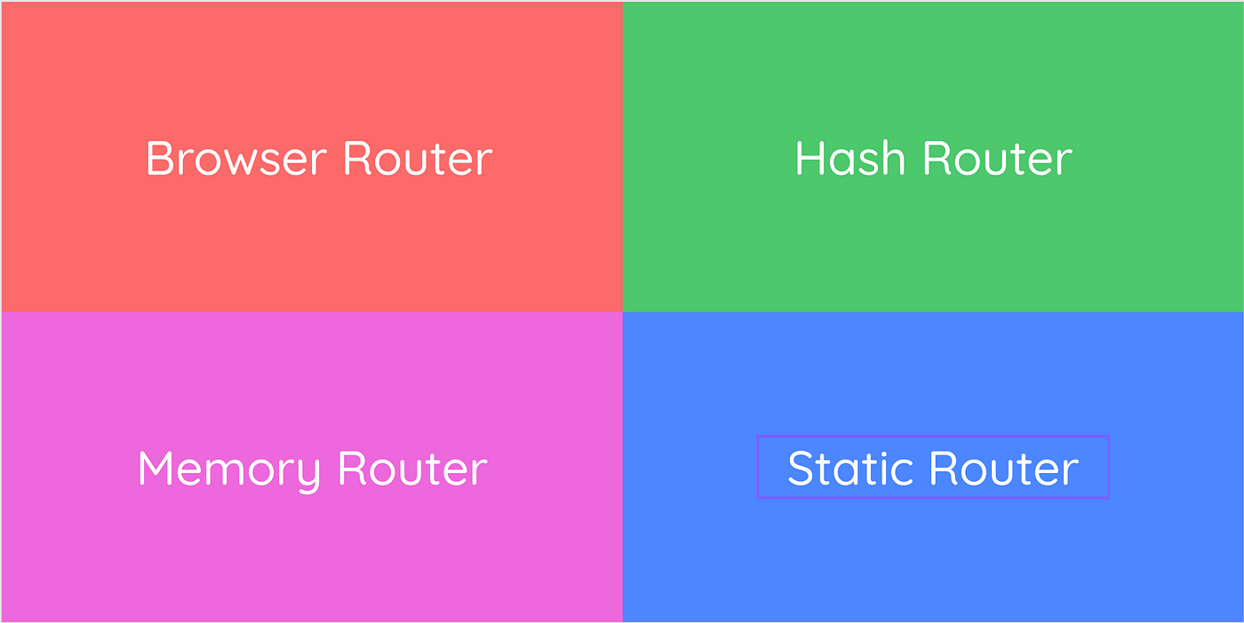 Choosing A Router In React Apps. Learn the 4 Fundamental Types Of… | by  Akash Shyam | Frontend Weekly | Medium