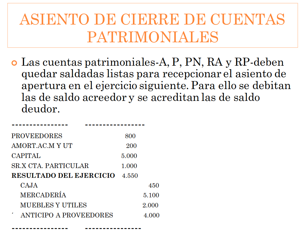 ASIENTOS DE CIERRE. CUENTAS PATRIMONIALES Y DE RESULTADO. | by Agustín  Argañaraz | Medium