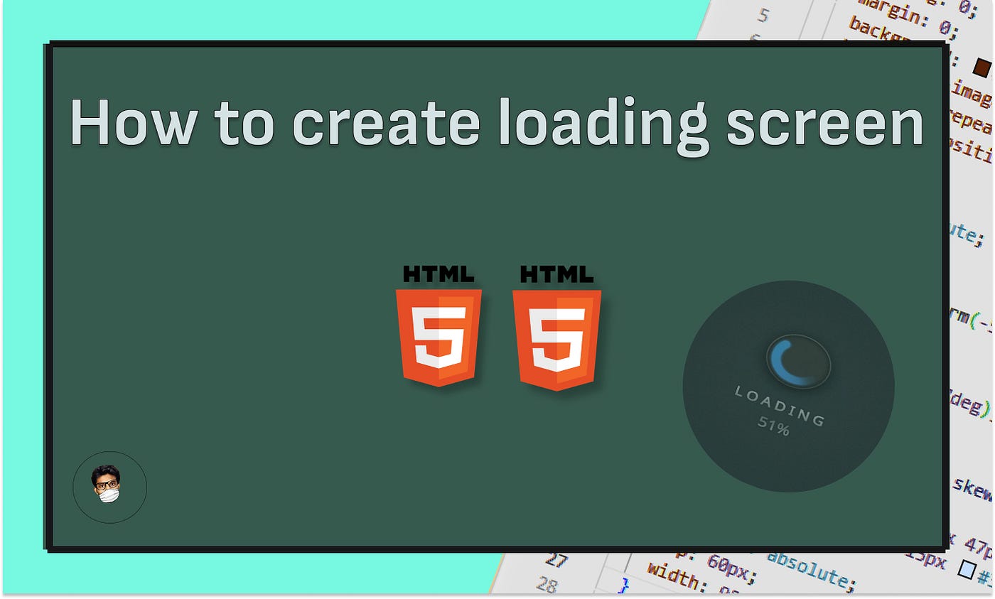 Make an Animated Loading Screen Only Using CSS & HTML | JavaScript in Plain  English