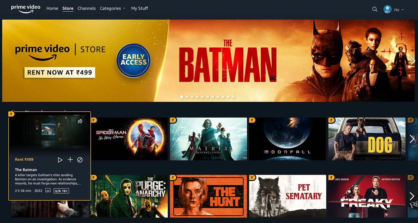 Amazon Prime Video Rental Store Finally Opens Doors In India By Jay The Sanguine Tech Trainer Medium