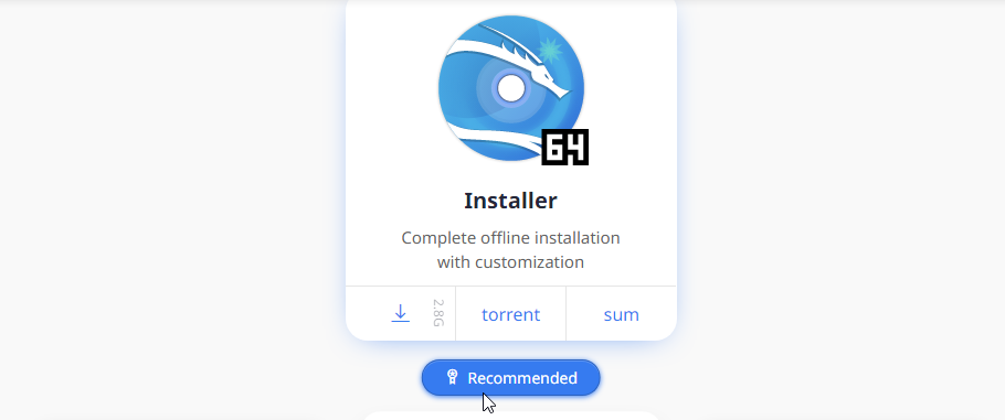 The Installer option